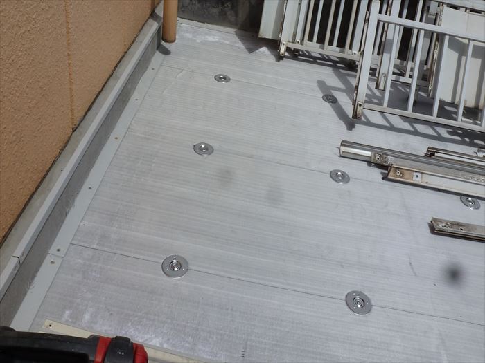 シート防水,機械的固定工法