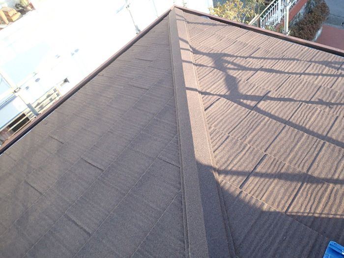 江戸川区　屋根カバー工法　完了