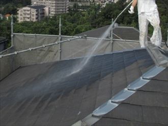 屋根高圧洗浄