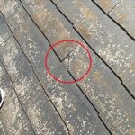 スレートの割れ