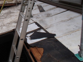 川崎市中原区　屋根材撤去