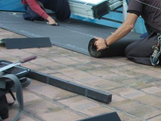 川崎市中原区　防水紙設置