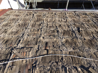 横浜市西区　防水紙にとんとんが使われている