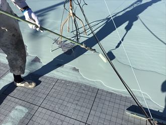 袖ケ浦市　ウレタン防水材の塗布