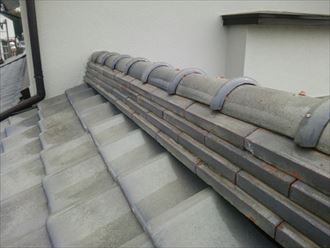 君津市　棟瓦取り直し工事完了