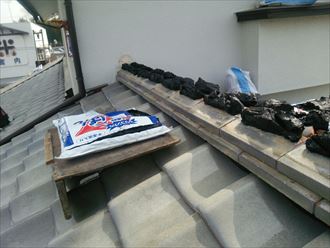 君津市　のし瓦積み