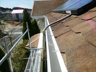 市原市　新規樋吊り金具の設置