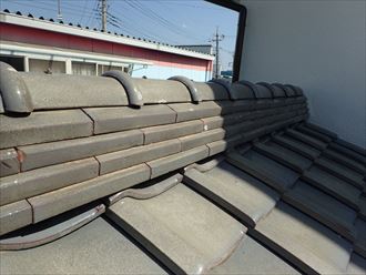 君津市　棟瓦取り直し工事竣工