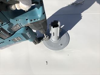 脱気塔取り付け