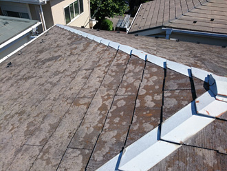 横浜市磯子区 スレートが傷んでいる屋根