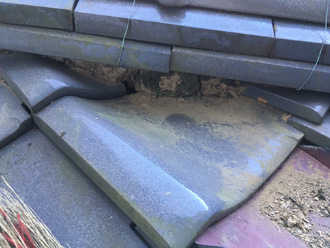 川崎市幸区　古い漆喰を撤去