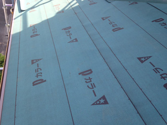 横浜市西区　防水紙設置