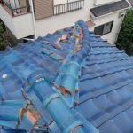 江戸川区にて瓦屋根の雨漏り補修
