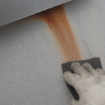 江戸川区でビルのキュービクル（高圧受信設備）の塗装