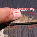 葛飾区で行った屋根塗装前の点検でスレートの剥離を発見！傷んだスレートの塗装について考える
