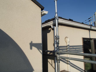 足場の仮設完了