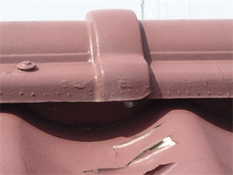 漆喰の塗膜剥がれ