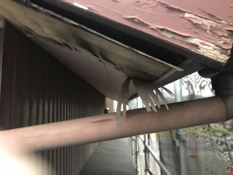 破風から軒天までの被害