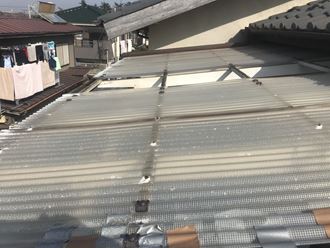 塩ビ波板の劣化