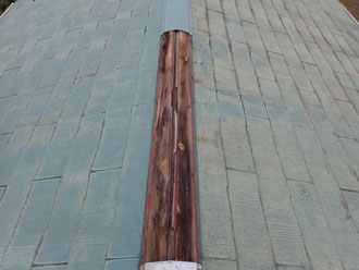 腐食していた貫板