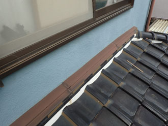 屋根と外壁の取り合い部分は概ね良好