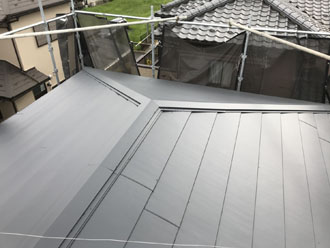 大屋根の葺き替え