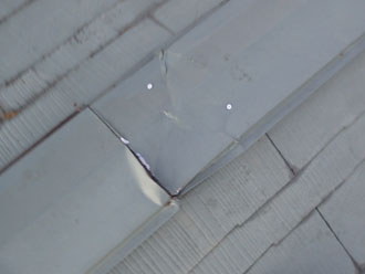 脳天打ちで固定