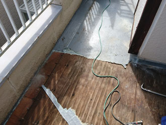 これまで防水層を撤去