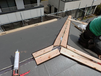 貫板の取り付け