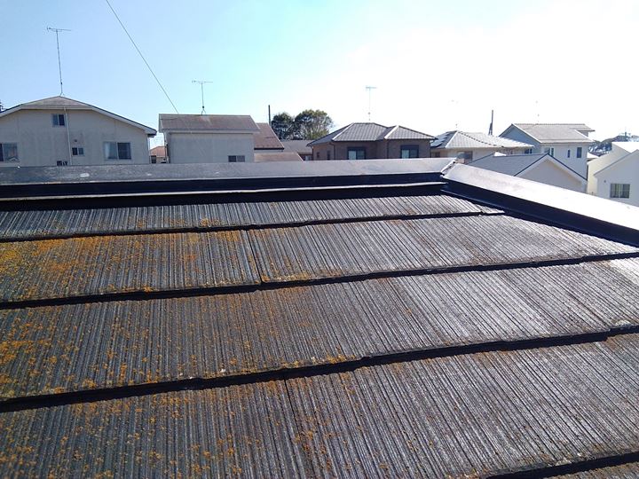 棟板金の浮き初め