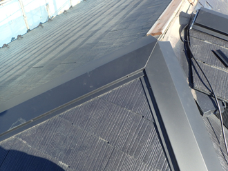 棟板金の取り付け