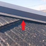 施工後隙間のない棟板金