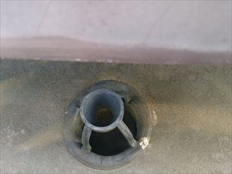 排水ドレンの確認