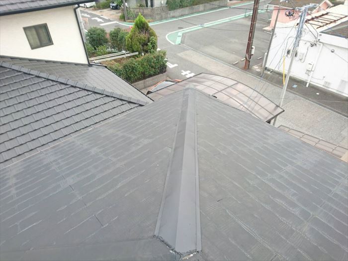 棟板金交換工事完了