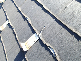 お客様の屋根はニチハのパミールでした