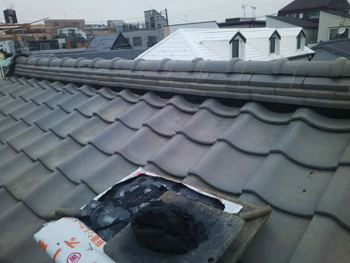 印西市岩戸　棟取り直し工事　完了