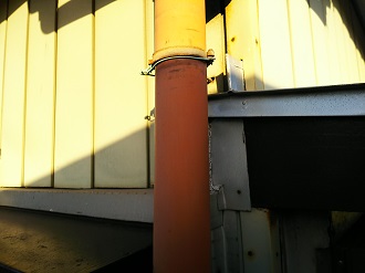 経年劣化が顕著な雨樋