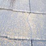 スレートの亀裂