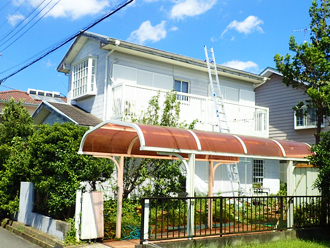 棟板金交換を行った住宅