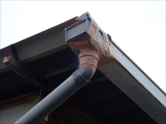 市原市青柳　雨樋の状態