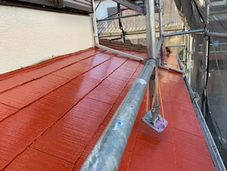 下屋の塗装、完了