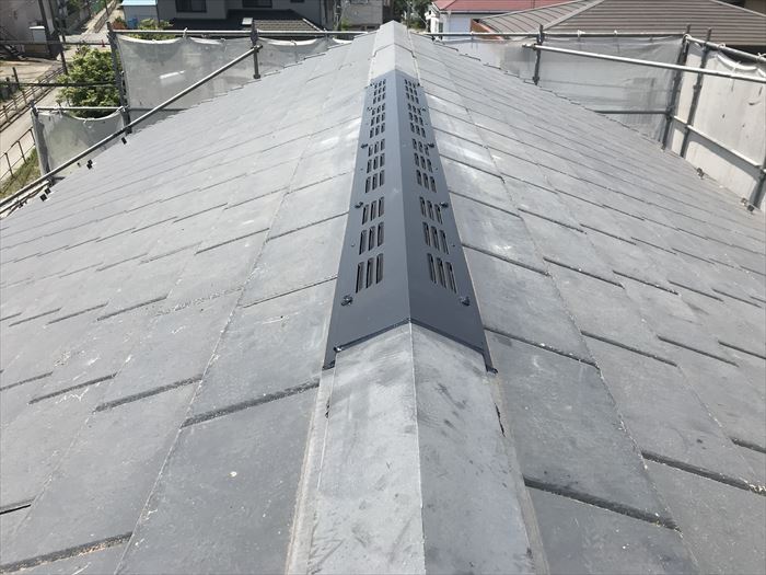 換気棟設置工事完了