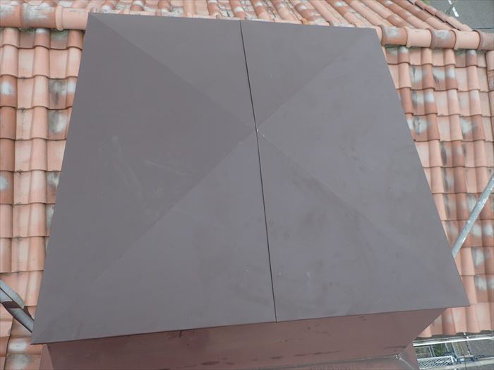 煙突板金カバー工事完了