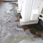 エアコン下の防水点検