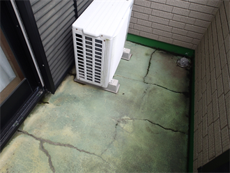 ベランダの防水点検