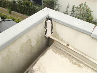 前回施工した補修跡