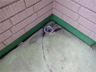 排水ドレンの経年劣化