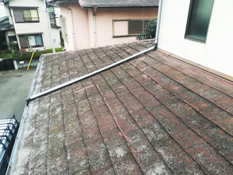 傷んだスレート屋根