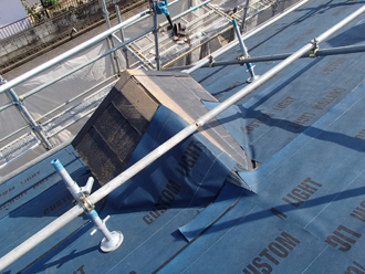 出窓にも防水紙