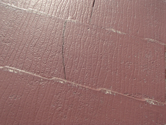 スレートにひび割れ